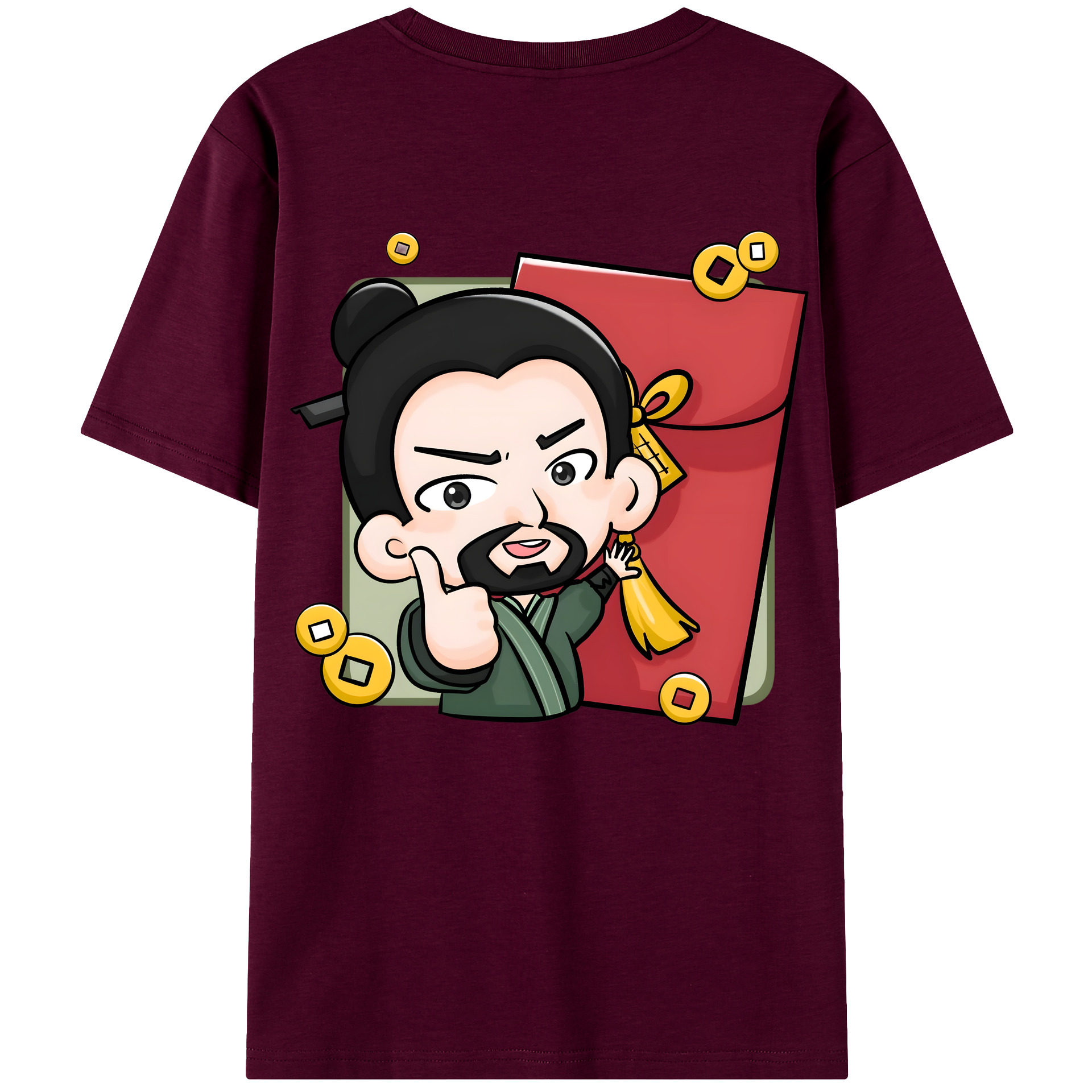 （画像用） Ne Zha 2 ナタ 魔童の大暴れ レディース半袖Tシャツ(バックプリント)